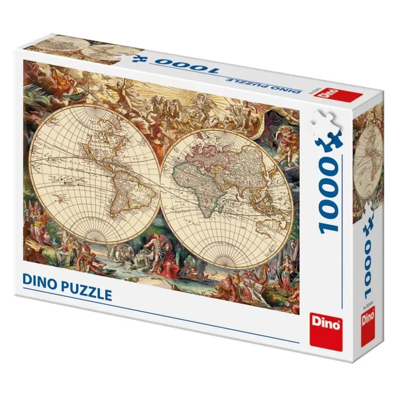Puzzle Vieille Carte du Monde - 1000 pièces from Dino – box 2 of 2