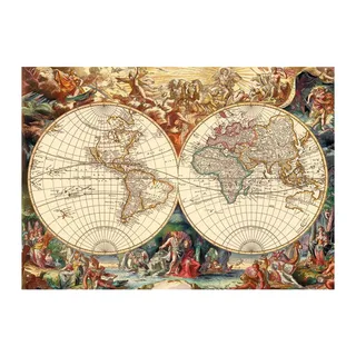 Puzzle Vieille Carte du Monde - 1000 pièces from Dino – box 1 of 2