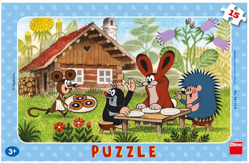 Rahmenpuzzle - Der Maulwurf - 15 Teile. from Dino, Multicolour edition – box