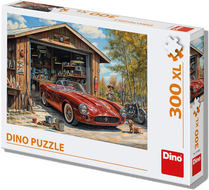 XL legpuzzel - Jaguar in de garage - 300 extra grote stukjes from Dino, Multicolour edition – box