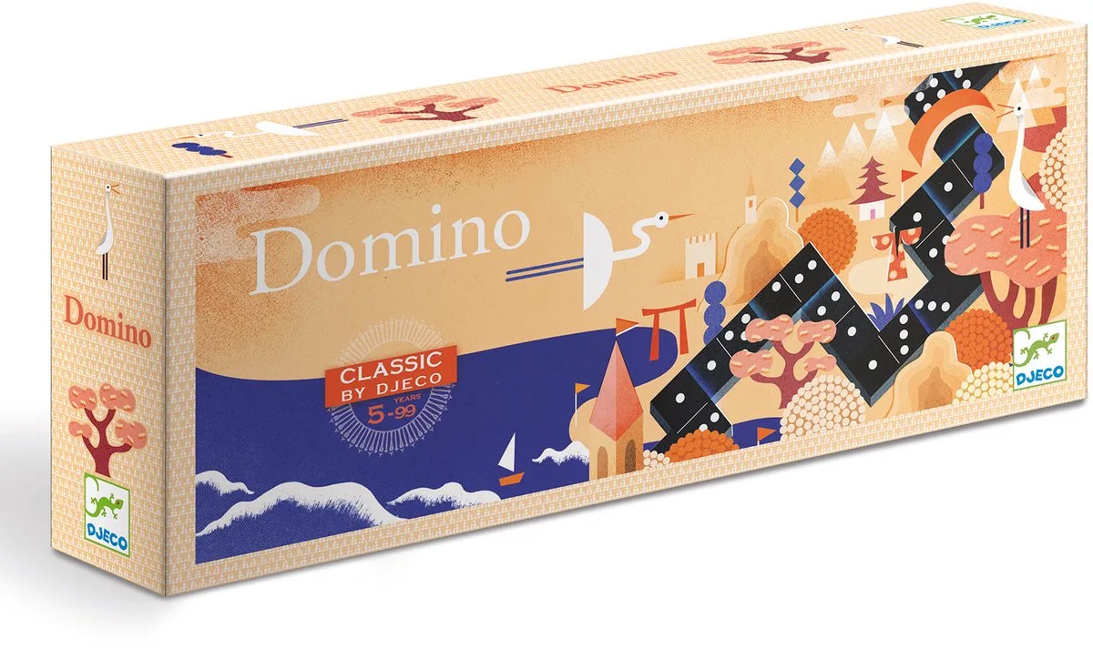 Domino van Djeco, editie Meerkleurig – doos