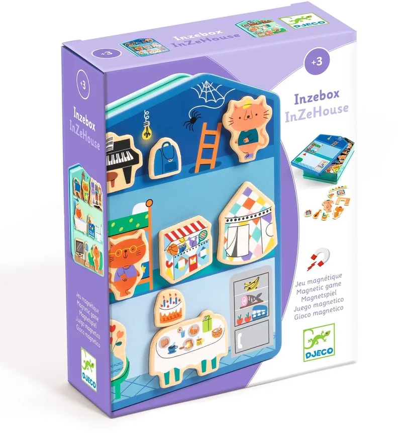 InZeHouse Magnetisch Spel van Djeco, editie Multicolor – doos