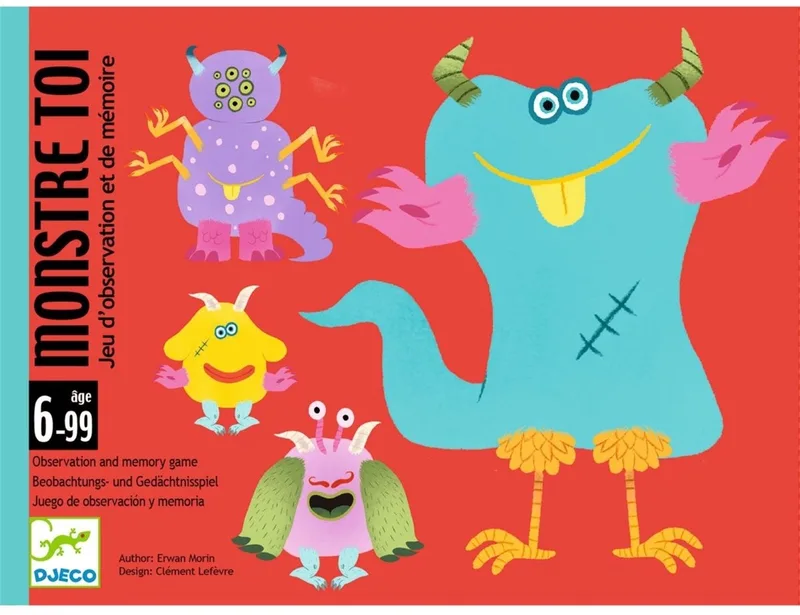kaartspel Monstre toi - geheugenspel voor kinderen 6+. von Djeco, Ausgabe Mehrfarbig – Schachtel