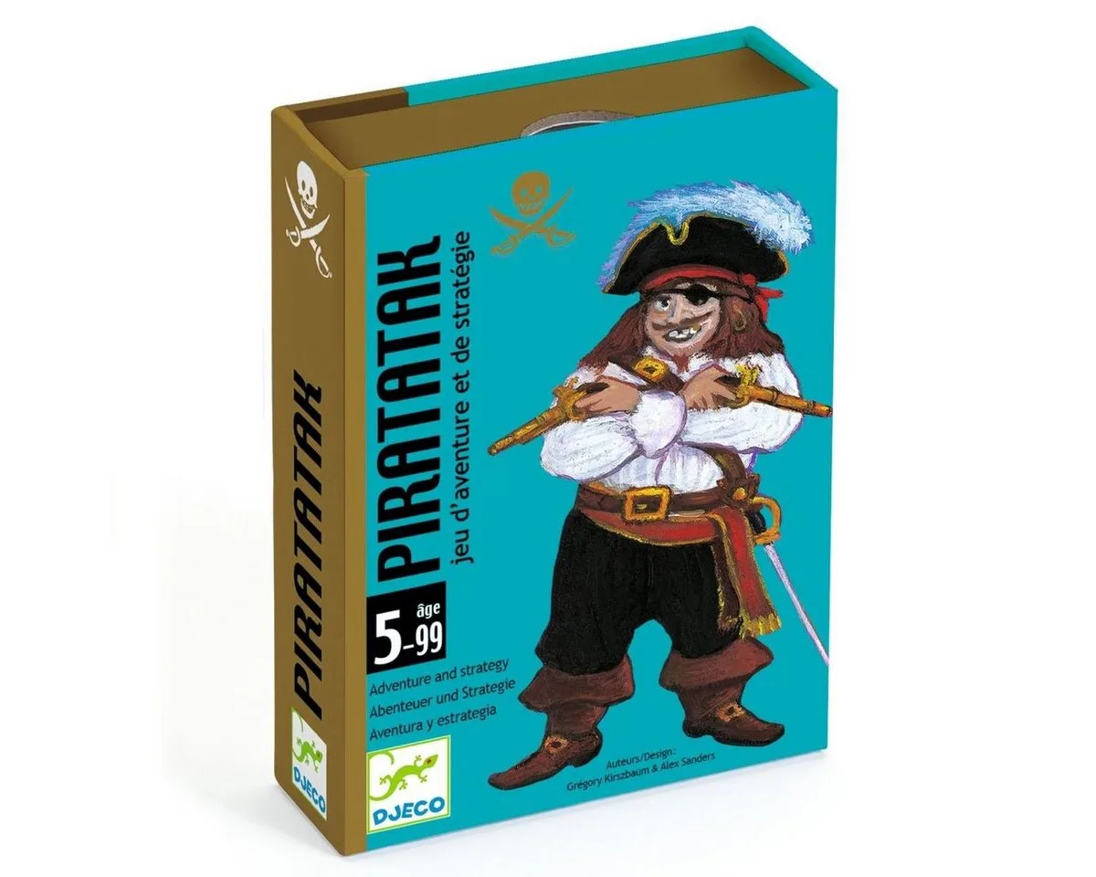 Piratatak Strategiespiel ab 5 Jahren für 2 bis 4 Spieler von Djeco – Schachtel