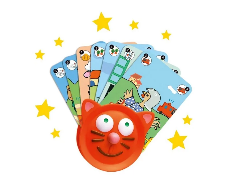 Spiel Kartenhalter Spielkartenhalter Katzendesign Kinder from Djeco – box