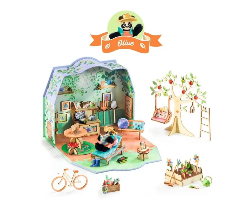 Spiel Mi House Olive Spielset für Kinder, Mi House Olive, Spielset from Djeco – box