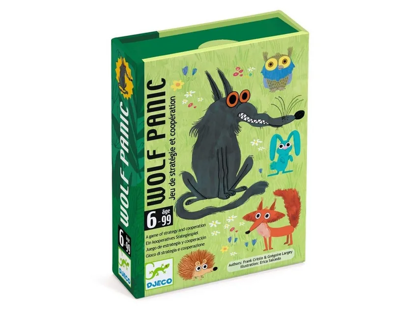 WolfPanic Strategiespiel mit Märchenthema für Kinder, Kartenspiele: WolfPanic van Djeco – doos 3 van 3