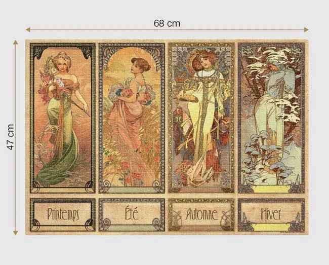 Alphonse Mucha - Seasons (1000) from DToys – box