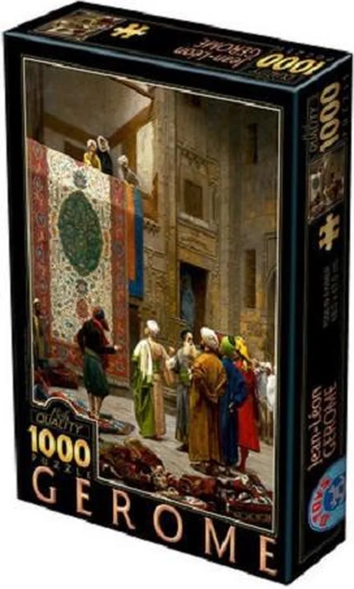 Jean Leon Gerome - Carpet Merchant in Cairo legpuzzel 1000 van DToys, editie Meerkleurig – doos