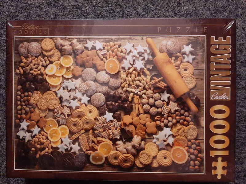 legpuzzel vintage poster 1000 stukjes puzzel eten en drinken. from DToys, Multicolour edition – box