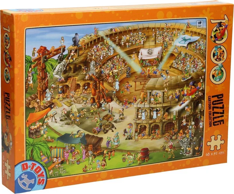 puzzel Cartoon Collection Kolosseum 1000 stukjes legpuzzel. fra DToys, Flerfarvet-udgave – æske