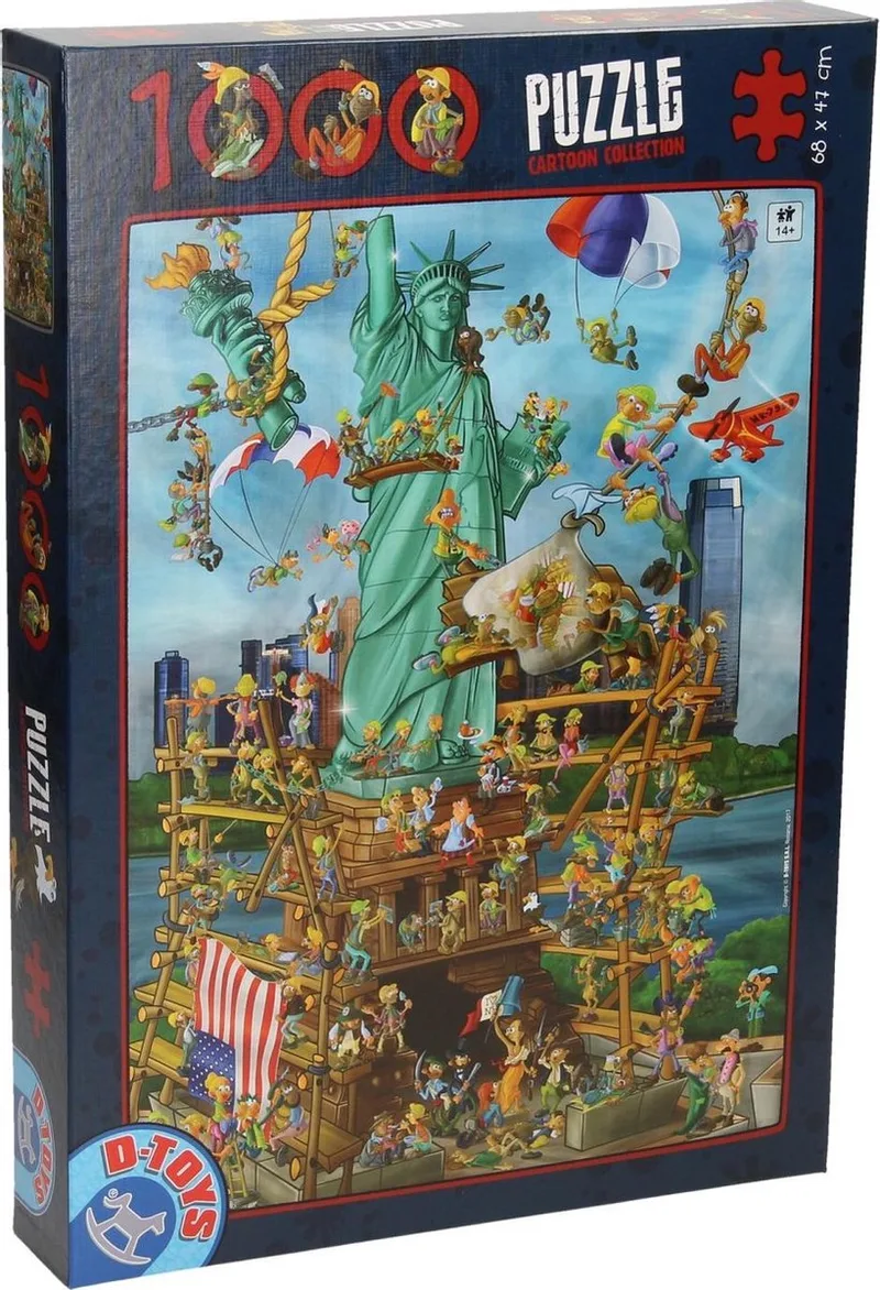 puzzel Cartoon Collection New York 1000 stukjes legpuzzel. from DToys, Multicolour edition – box