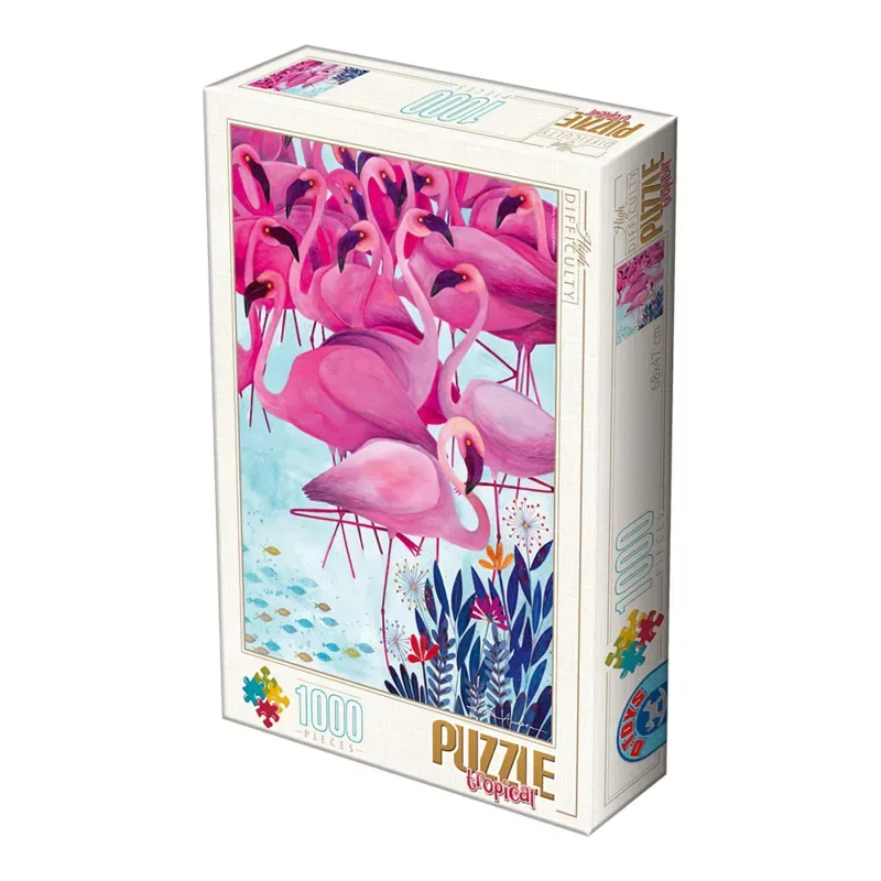 Puzzle Andrea Kürti: Tropical - 1000 pièces van DToys – doos 2 van 2