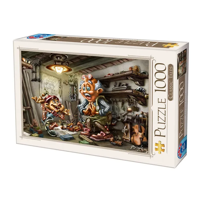 Puzzle Biro Donat: Pinnochio - 1000 pièces van DToys – doos 2 van 2