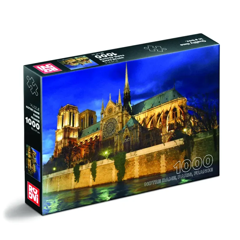 Puzzle Cathédrale Notre-Dame de Paris, France - 500 à 999 pièces from DToys – box