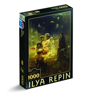 Puzzle Ilia Répine : Sadko dans le Royaume Subaquatique, 1876 - 1000 pièces från DToys – kartong 2 av 2