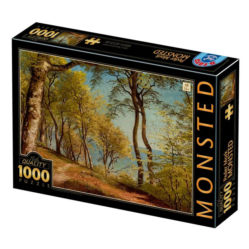 Puzzle Peder Mørk Mønsted - Birch Trees at a Coast - 1000 pièces de DToys – boîte 2 sur 2