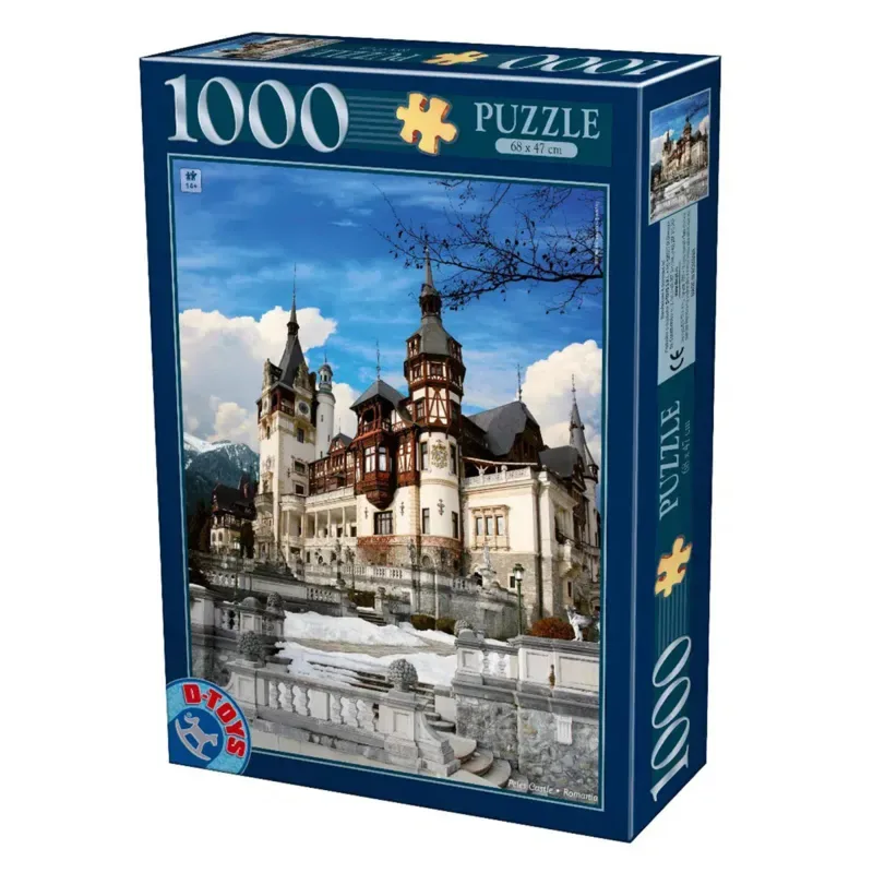 Puzzle Roumanie : Château de Peles - 1000 pièces de DToys – boîte 2 sur 2