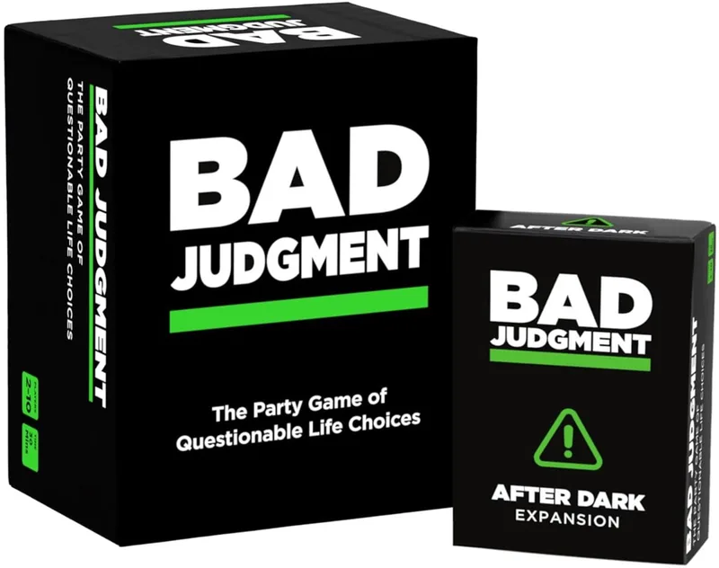 Bad Judgement + After Dark Expansion - Kaartspel - Party spel - Engels von Dyce Games – Schachtel