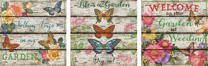 3 Legpuzzels van 500 stukjes - Vlindertuin (3x500) - Deco from Educa, Multicolour edition – box
