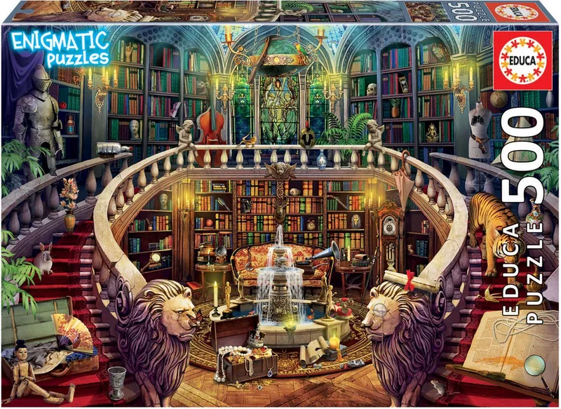 Antiquariat 500 Teile Rätselpuzzle from Educa, Multicolour edition – box