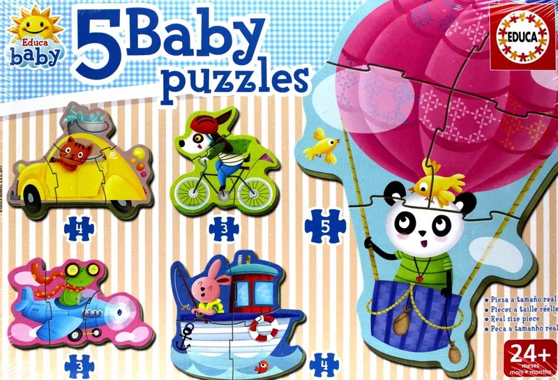 Baby Puzzels: Dieren in Voertuigen (vanaf 2 jaar) from Educa, Multicolour edition – box