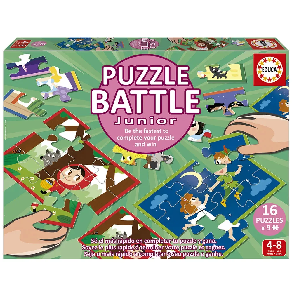 Battle Cuentos-pussel 144 Bitar från Educa – kartong