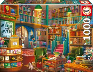Bibliotheek - Puzzel - 1000 stuks - Sinterklaas Cadeautjes van Educa, editie Meerkleurig – doos 1 van 2