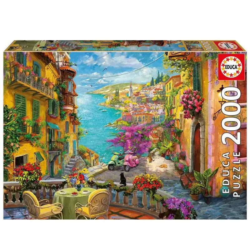 Café Español - Puzzel - 2000 stukjes - Sinterklaas Cadeautjes fra Educa, Flerfarvet-udgave – æske 2 af 5