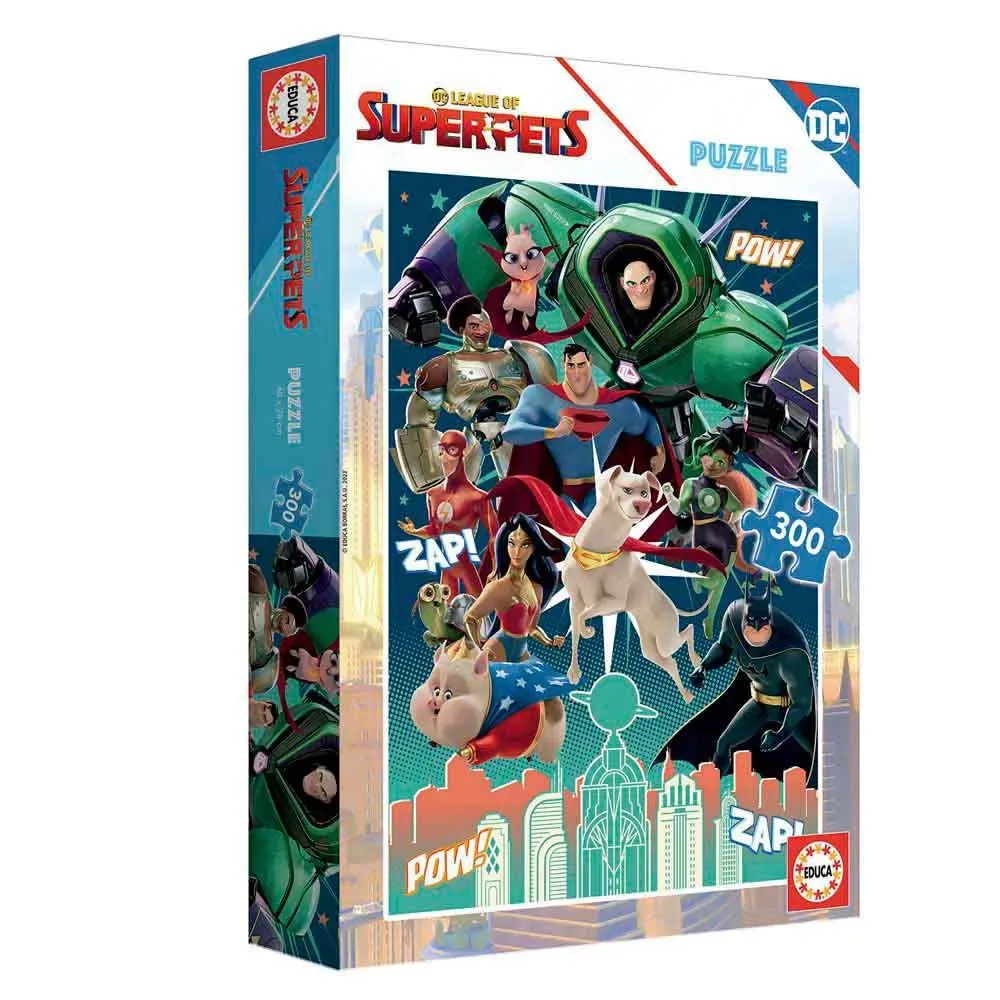 Dc League Of Super-pets Träpussel 300 Bitar från Educa – kartong