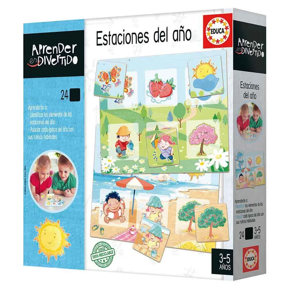 De Seizoenen Leren Is Leuk Puzzel från Educa – kartong