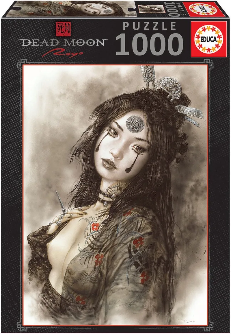 dead moon - Luis Royo - legpuzzel 1000 stukjes van Educa, editie Grijs – doos