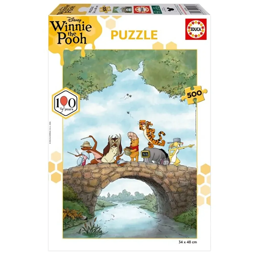 Disney Pooh 100th Pussel 500 Bitar från Educa – kartong