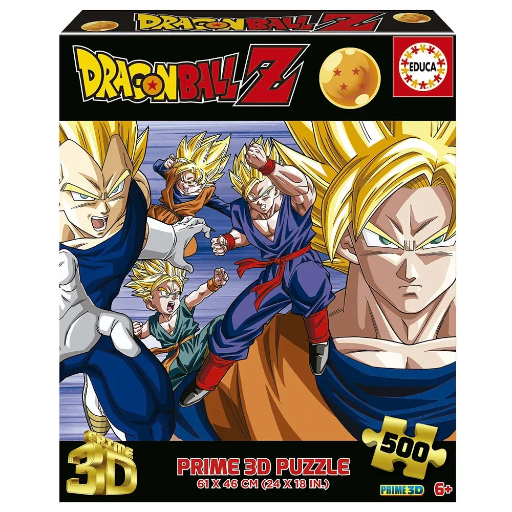 Dragon Ball 3d-lenticulaire Puzzel 500 Stukken från Educa – kartong