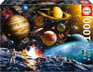 Educa - 1000 stukjes - Asteroïde missie - Ruimte - Heelal - Planeten - Legpuzzel von Educa, Ausgabe Mehrfarbig – Schachtel 1 von 6