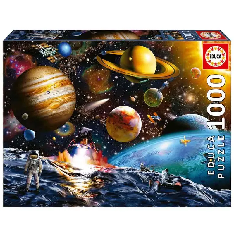 Educa - 1000 stukjes - Asteroïde missie - Ruimte - Heelal - Planeten - Legpuzzel von Educa, Ausgabe Mehrfarbig – Schachtel 2 von 6
