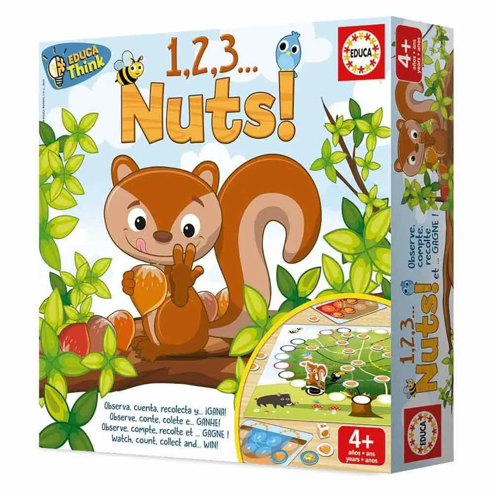 Educa 123 Nuts Utbildningsspel från Educa – kartong