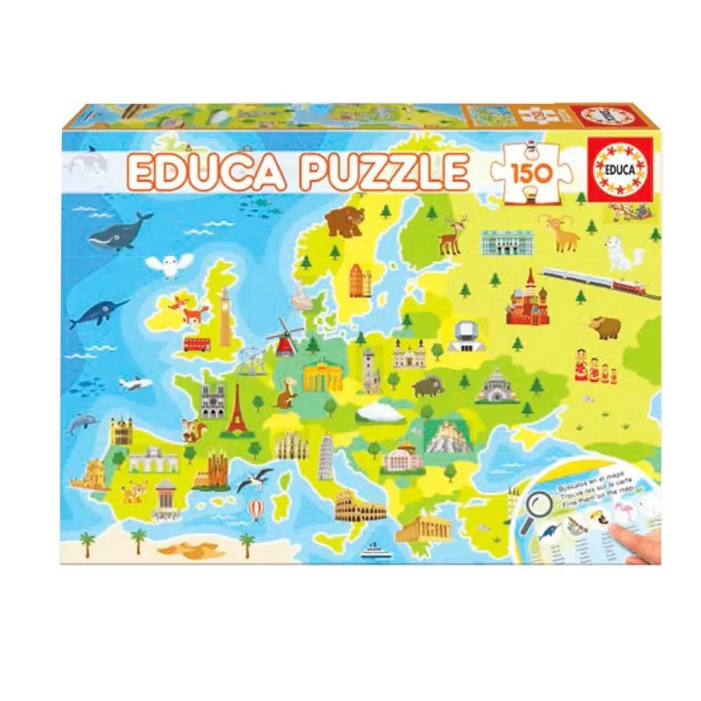 Educa 150 Europakarta från Educa – kartong