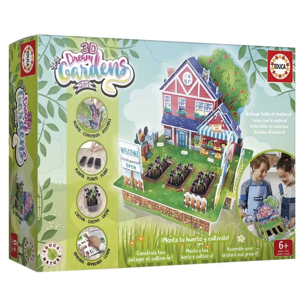Educa 2-in-1 3d Dream Gardens Vegetable Patch Interactief från Educa – kartong