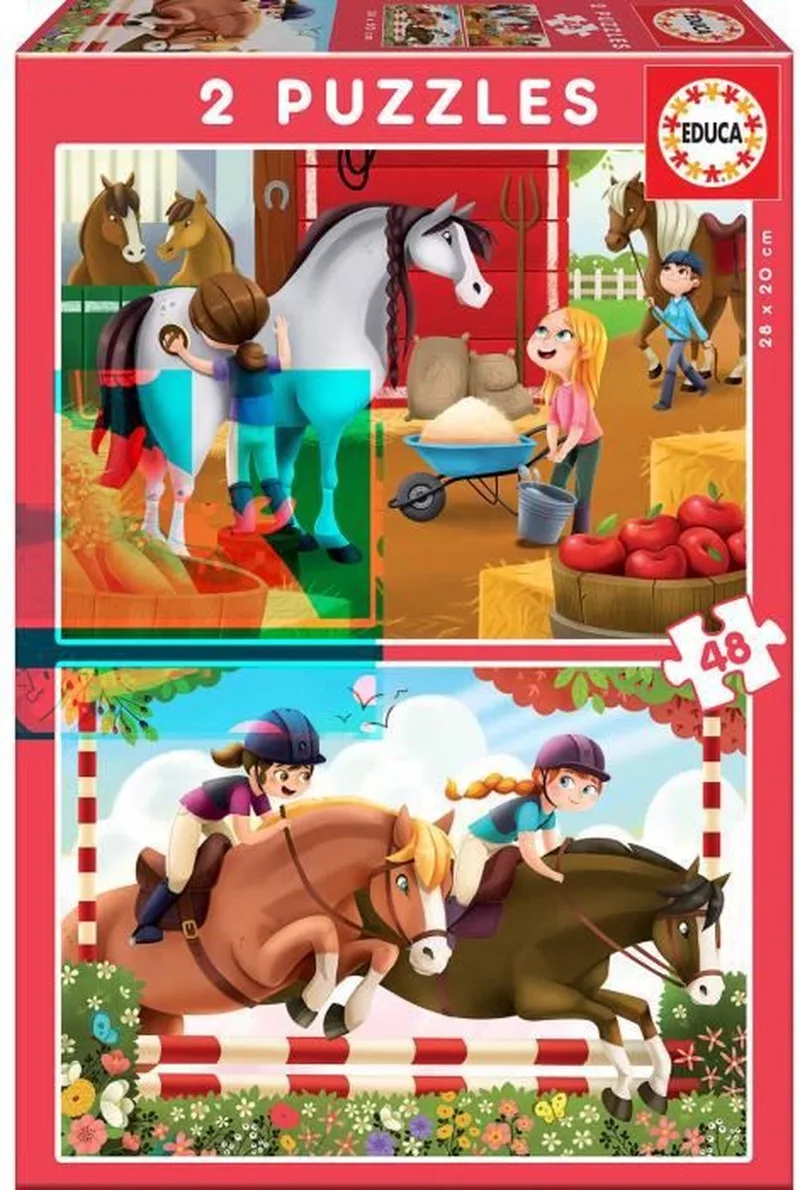 Educa - 2 puzzels 48 stukjes van Educa, editie Meerkleurig – doos