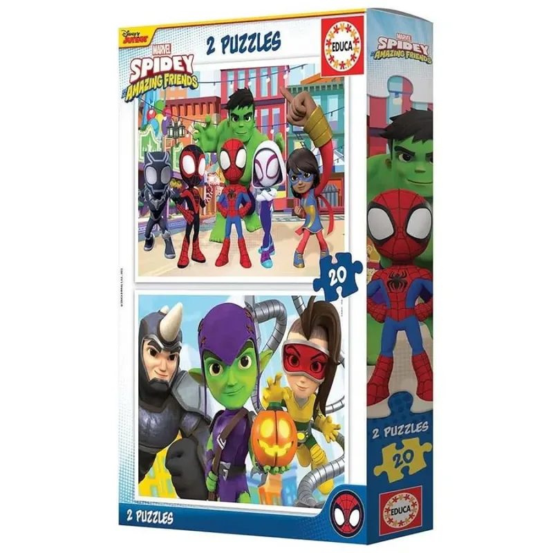 Educa 2X20 Spidey Waterwebs de Educa – boîte
