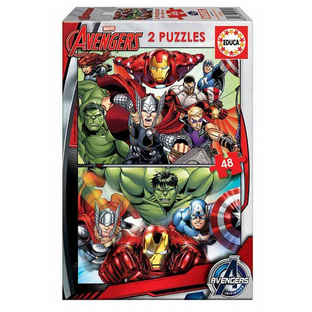 Educa 2x48 Avengers från Educa – kartong