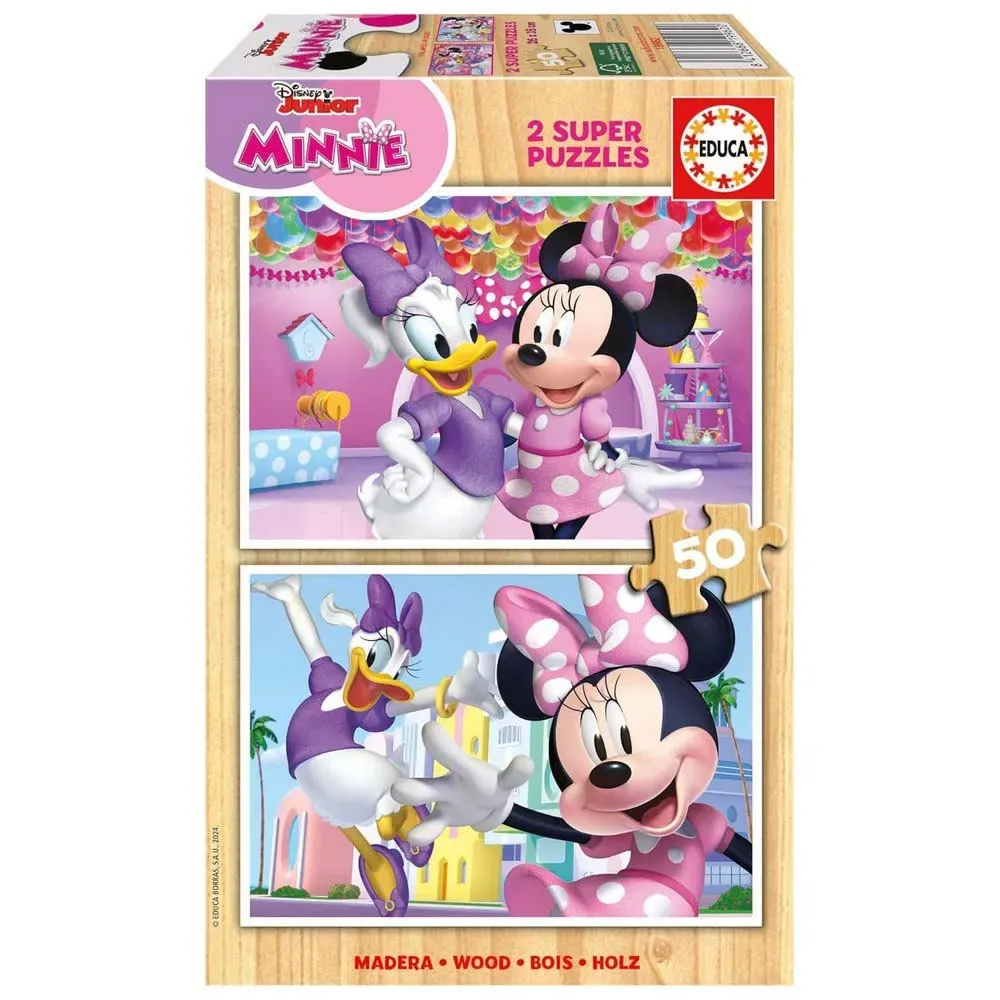Educa 2x50 Bitars Minnie-pussel från Educa – kartong