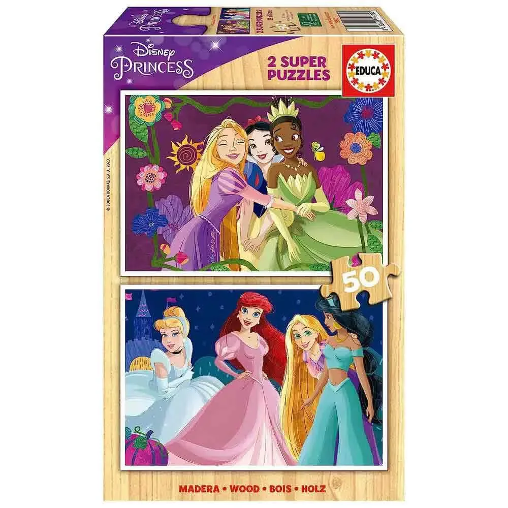 Educa 2x50 Bitars Disney Prinsesspussel från Educa – kartong