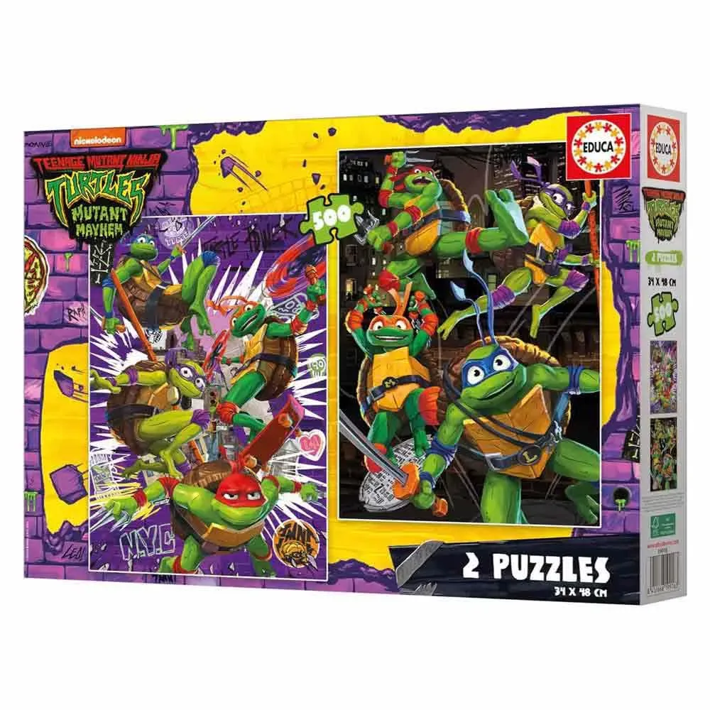 Educa 2x500 Bitar Teenage Mutant Ninja Turtles Pussel från Educa – kartong