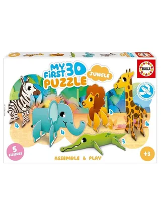 Educa 3D Puzzle Kids Baby Jungle 3D Puzzels from Educa – box 1 of 4