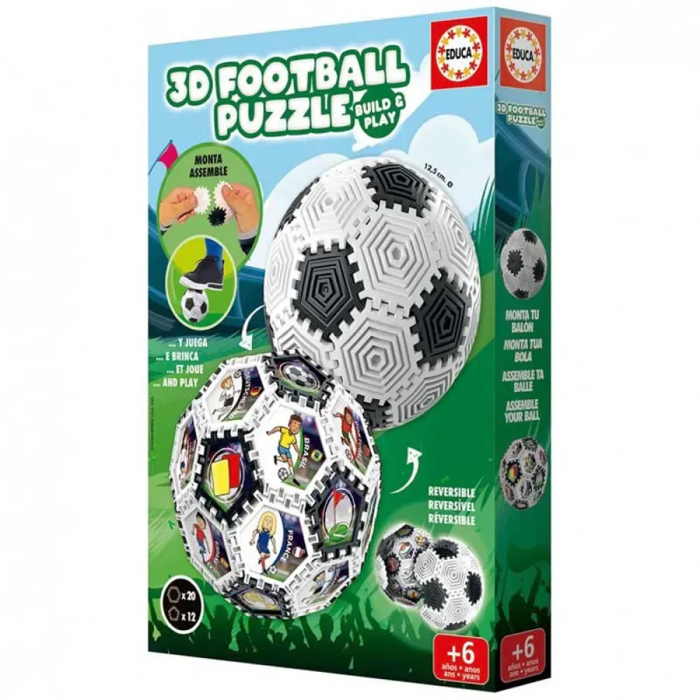 Educa 3d-fotbollspussel från Educa – kartong