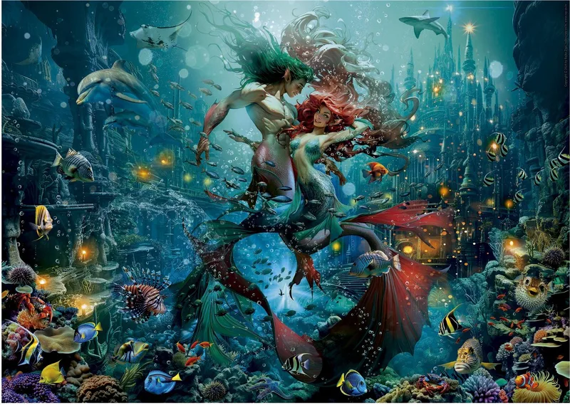 Educa-legpuzzel 500 stukjes-Atlantis de Educa, édition Multicolore – boîte