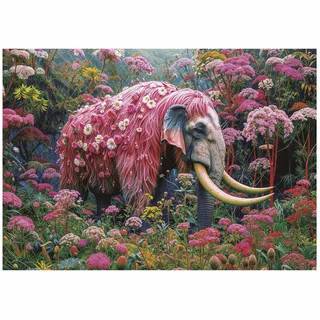 Educa-puzzel-Elefante Florido 500 stukjes from Educa, Multicolour edition – box 1 of 2