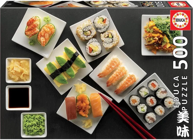 Educap puzzel 500 stukjes - Sushi van Educa, editie Meerkleurig – doos